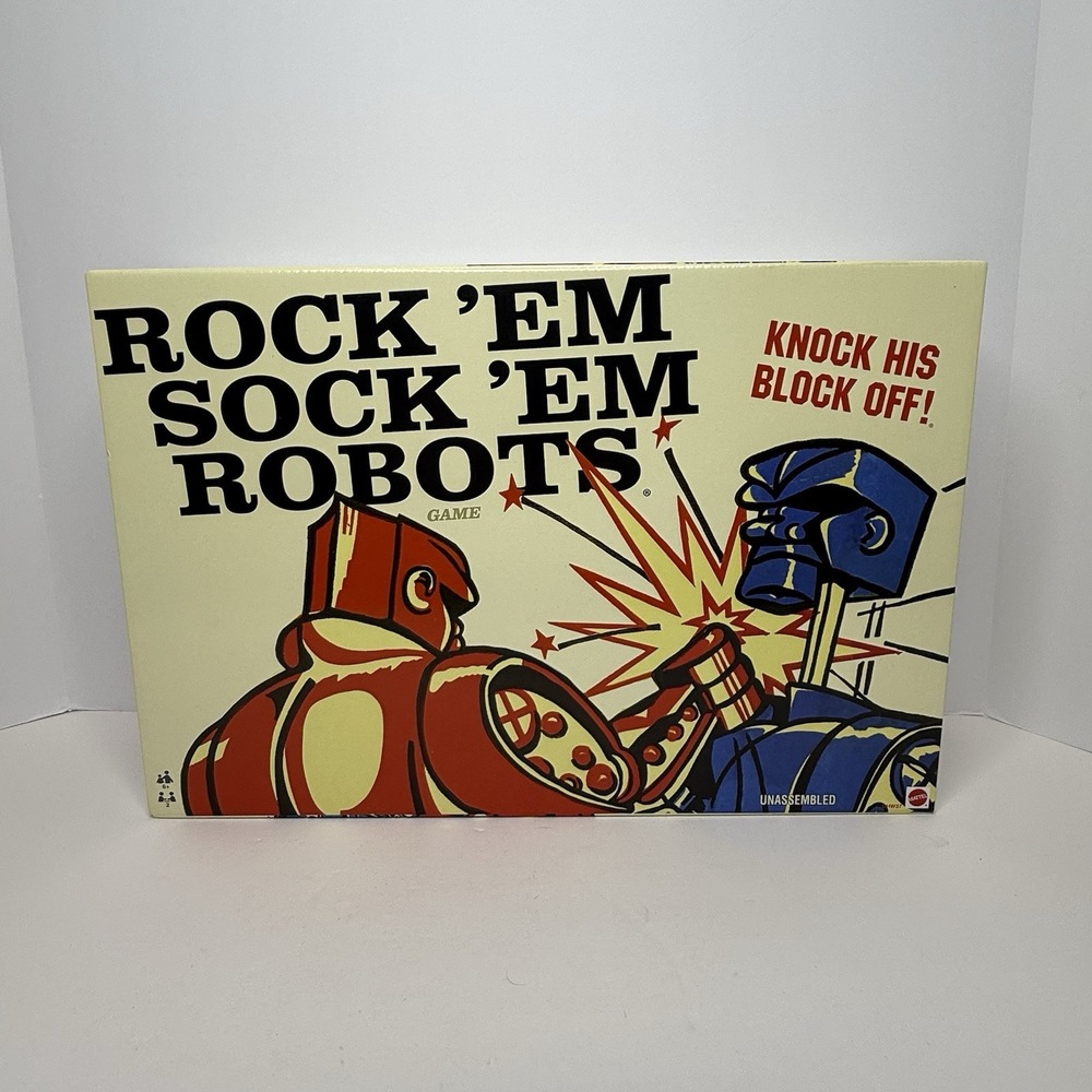 Rock 'Em Sock 'Em Robots Game The Original Fighting Robots Mattel DHW37 2019